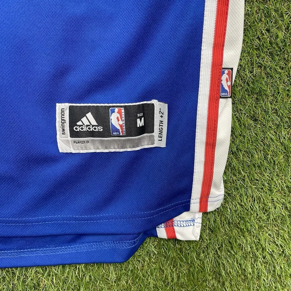 Philadelphia 76er's adidas Jersey Mens Medium #21 Joel Embiid Blue Embroidered
